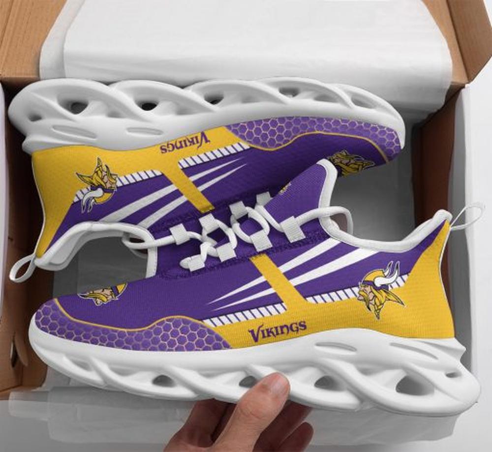 Minnesota Vikings Max Soul Shoes Sneakers for Men And Women – NFL Football Fan Shoes, Team Sneakers - Image 6