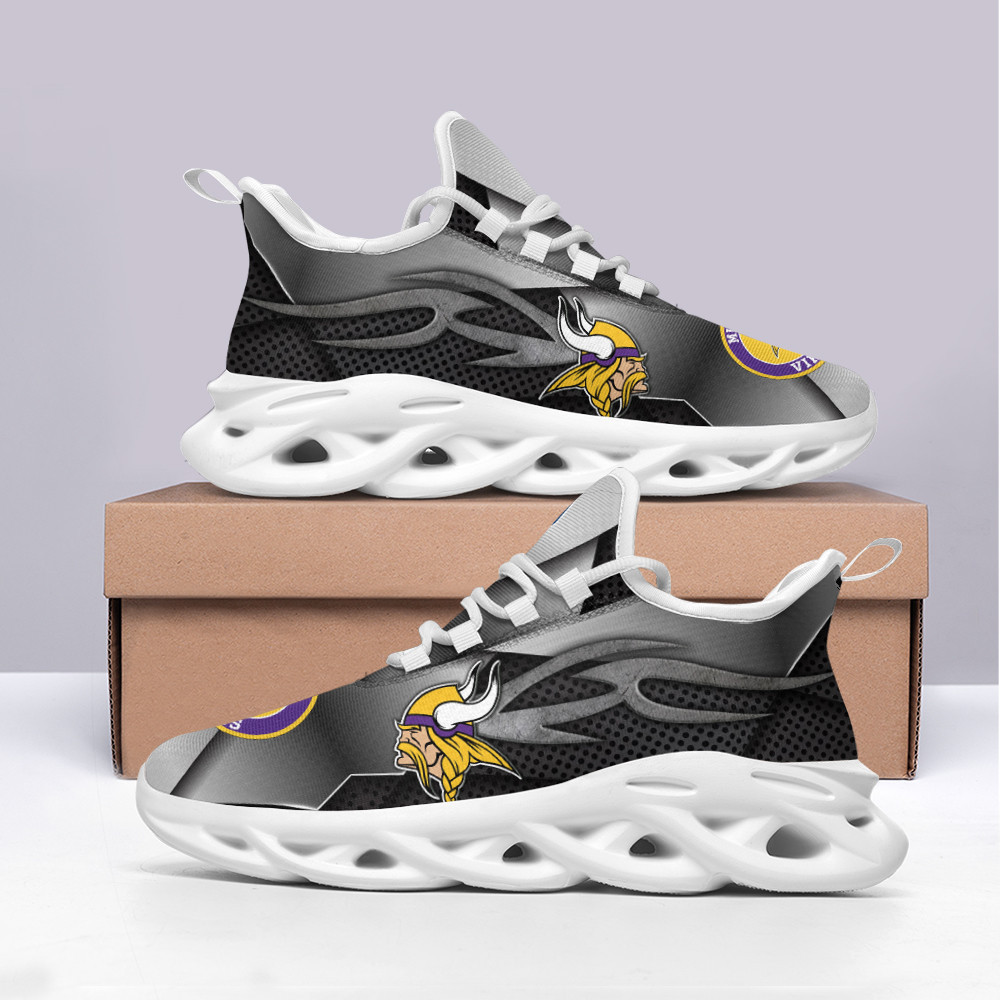 Minnesota Vikings Max Soul Shoes Sneakers for Men And Women – NFL Football Fan Shoes, Team Sneakers