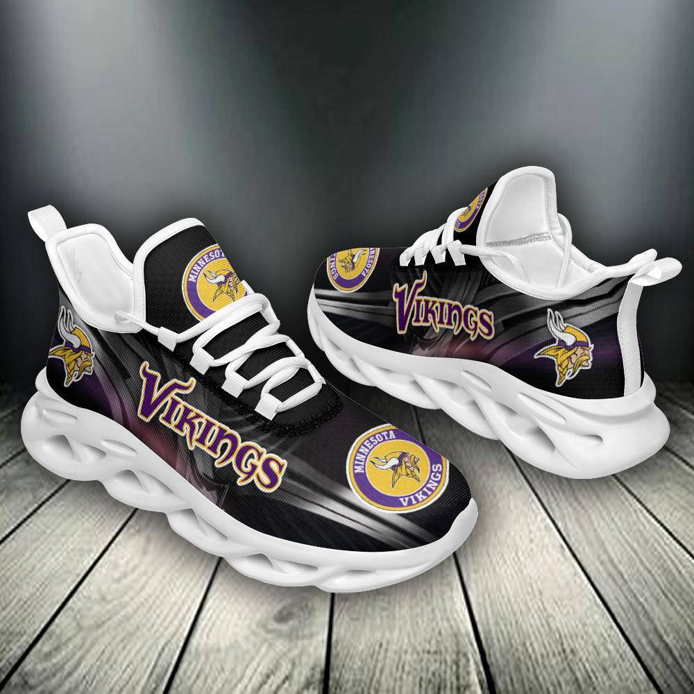 Minnesota Vikings Max Soul Shoes Sneakers for Men And Women – NFL Football Fan Shoes, Team Sneakers - Image 3
