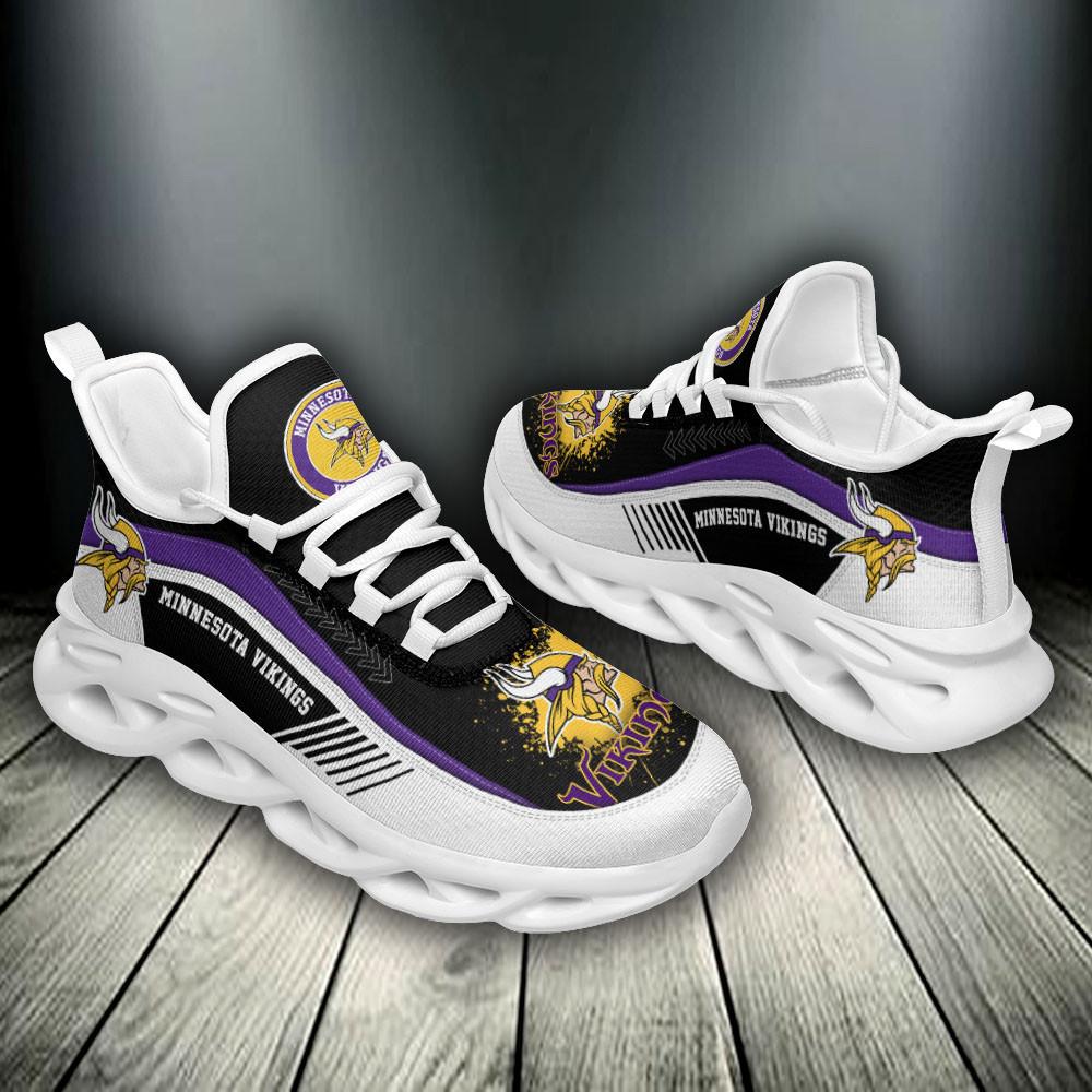 Minnesota Vikings Max Soul Shoes Sneakers for Men And Women – NFL Football Fan Shoes, Team Sneakers - Image 4