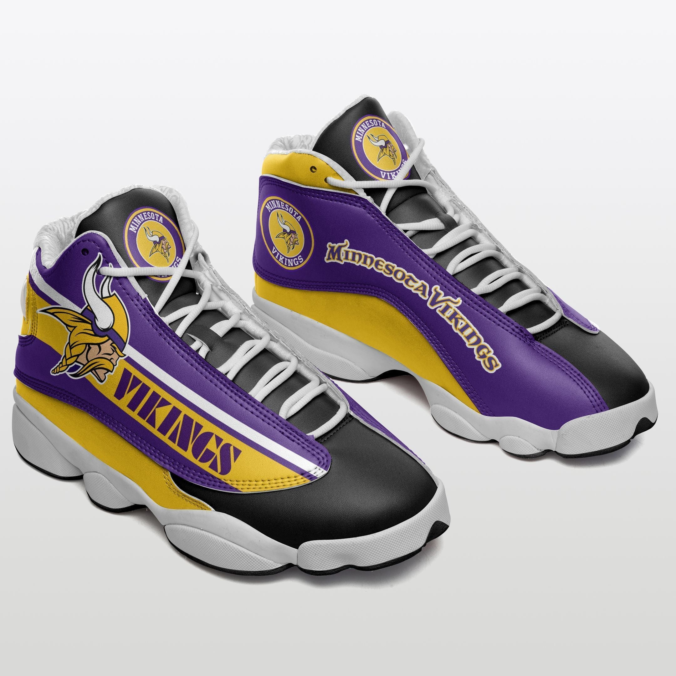 Minnesota Vikings NFL JD13 Sneakers Shoes for Men & Women | Custom Fan Gift