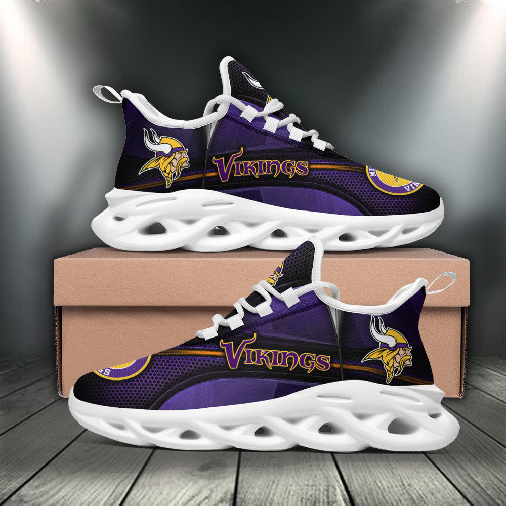 Minnesota Vikings NFL Max Soul Shoes Sneakers for Men And Women – NFL Football Fan Shoes, Team Sneakers