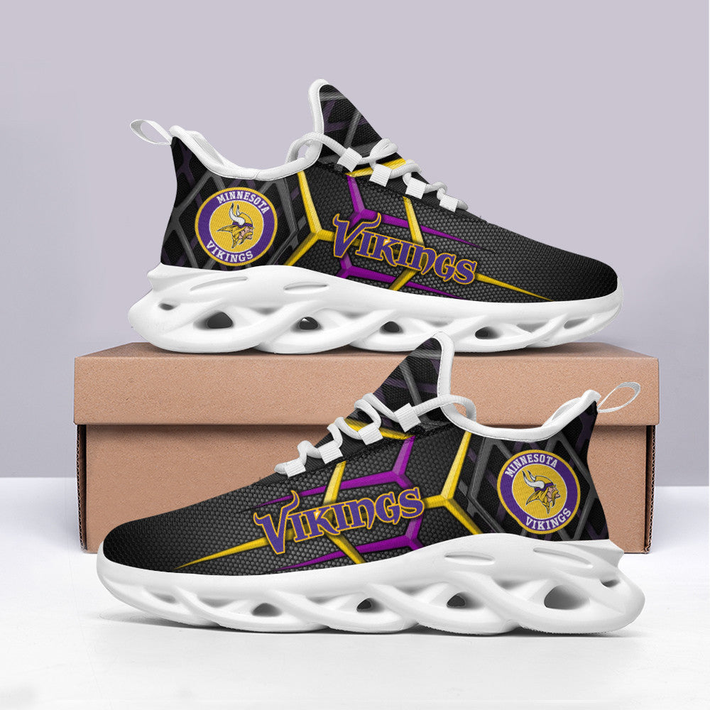 Minnesota Vikings NFL Max Soul Shoes Sneakers for Men And Women – NFL Football Fan Shoes, Team Sneakers