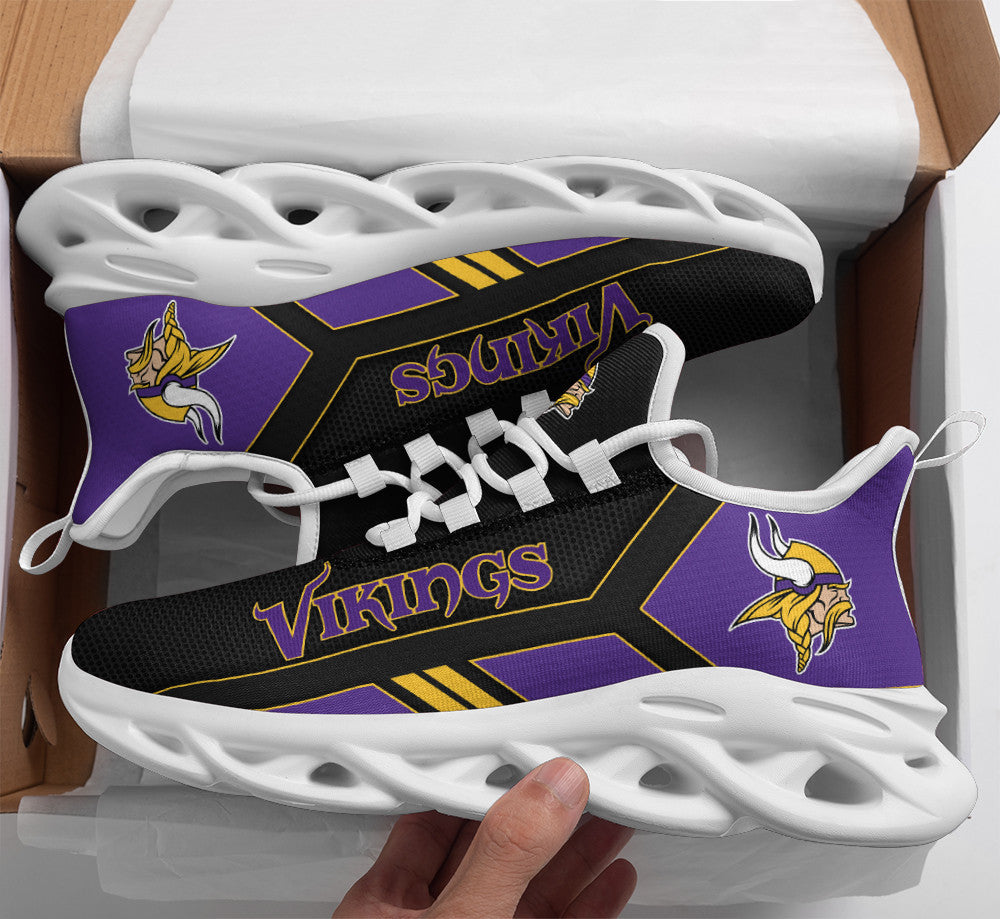 Minnesota Vikings NFL Max Soul Shoes Sneakers for Men And Women – NFL Football Fan Shoes, Team Sneakers