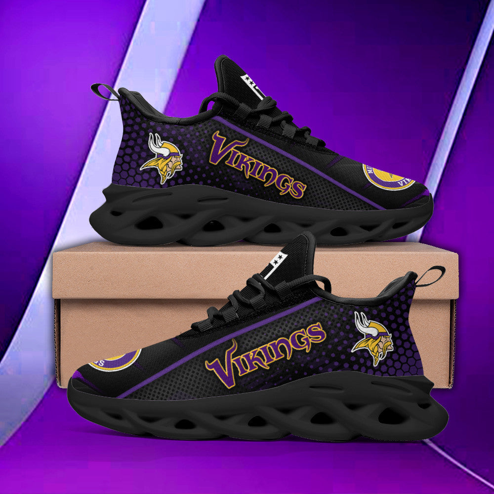 Minnesota Vikings NFL Max Soul Shoes Sneakers for Men And Women – NFL Football Fan Shoes, Team Sneakers