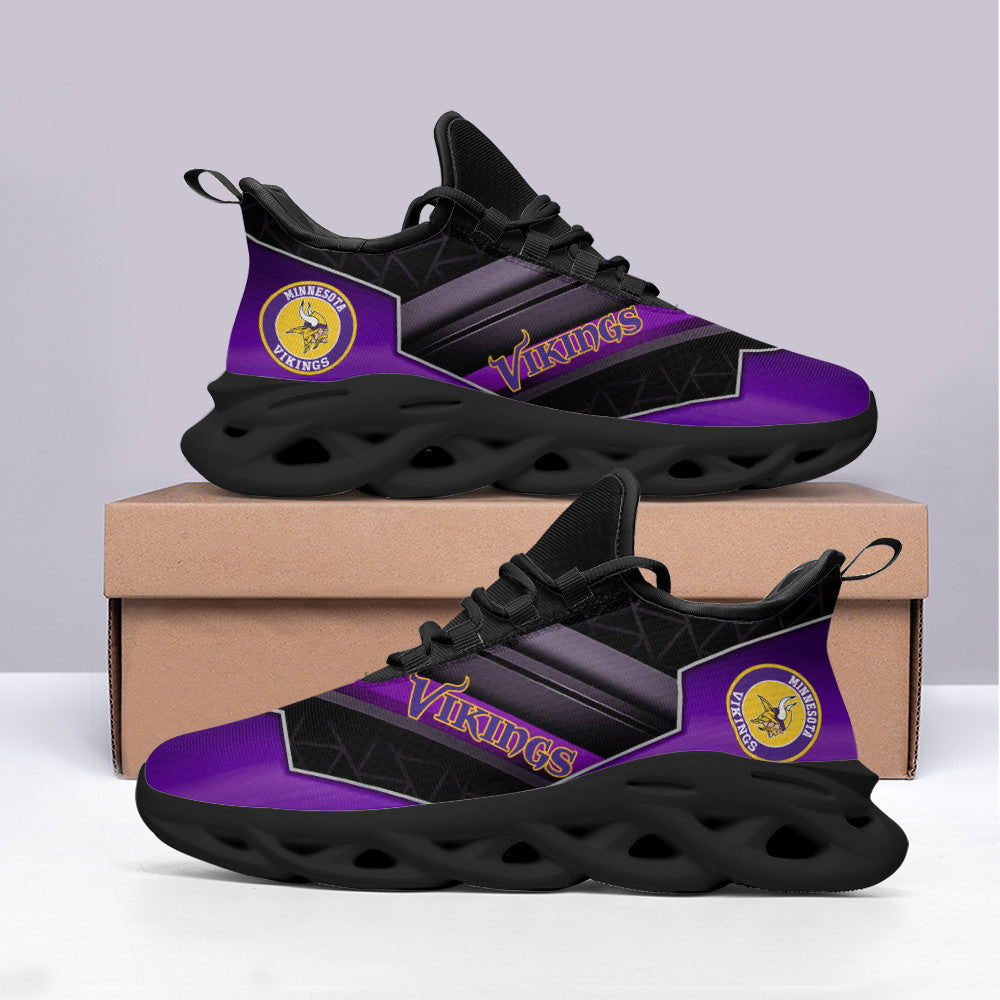 Minnesota Vikings NFL Max Soul Shoes Sneakers for Men And Women – NFL Football Fan Shoes, Team Sneakers
