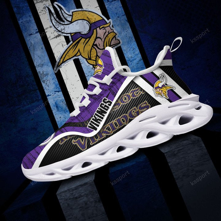 Minnesota Vikings NFL Max Soul Shoes Sneakers for Men And Women – NFL Football Fan Shoes, Team Sneakers