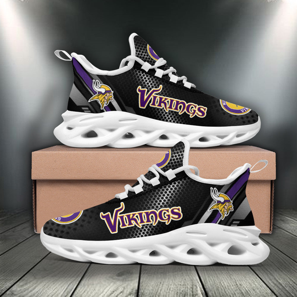 Minnesota Vikings NFL Max Soul Shoes Sneakers for Men And Women – NFL Football Fan Shoes, Team Sneakers