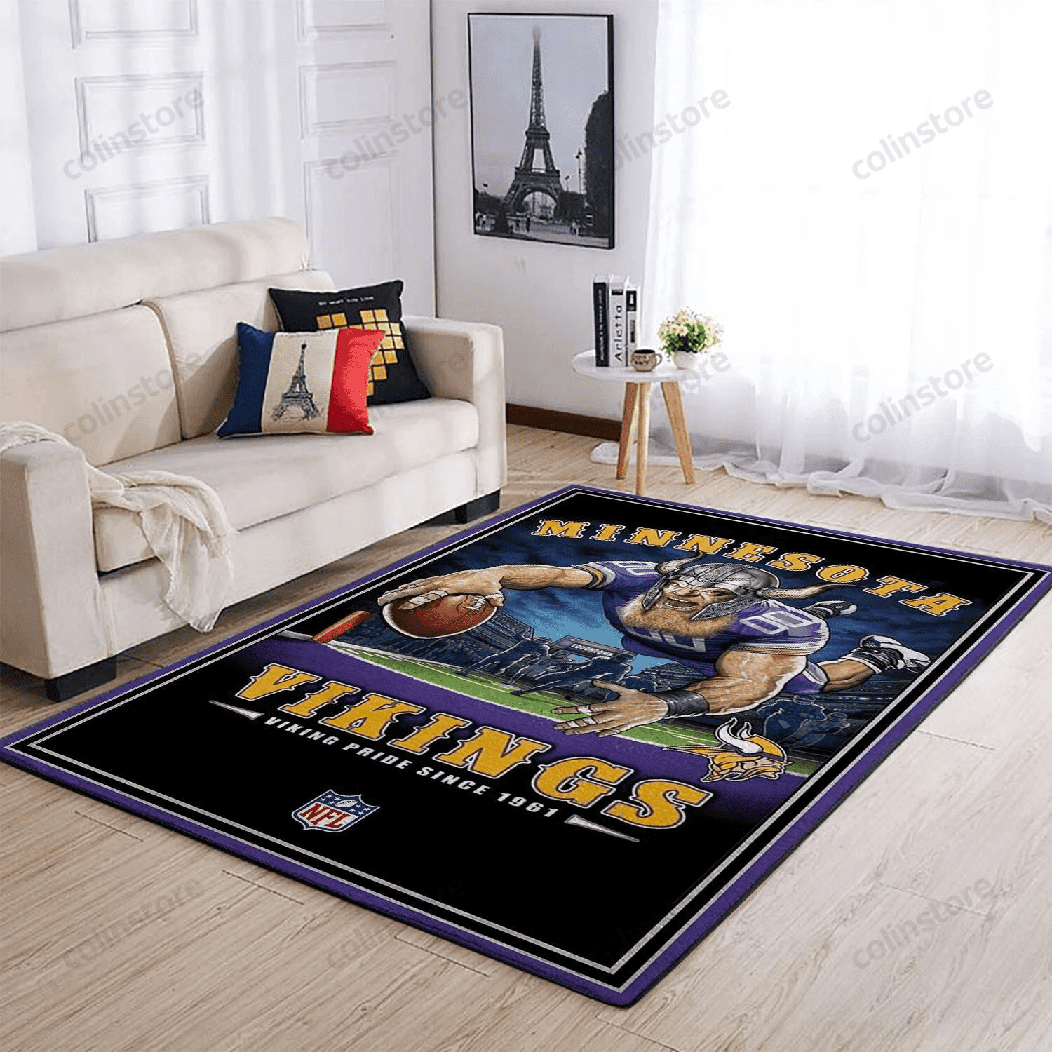 Minnesota Vikings Team Pride Nice Gift Rectangle Area Rug – Full Print Carpet For Living Room & Bedroom Home Decor