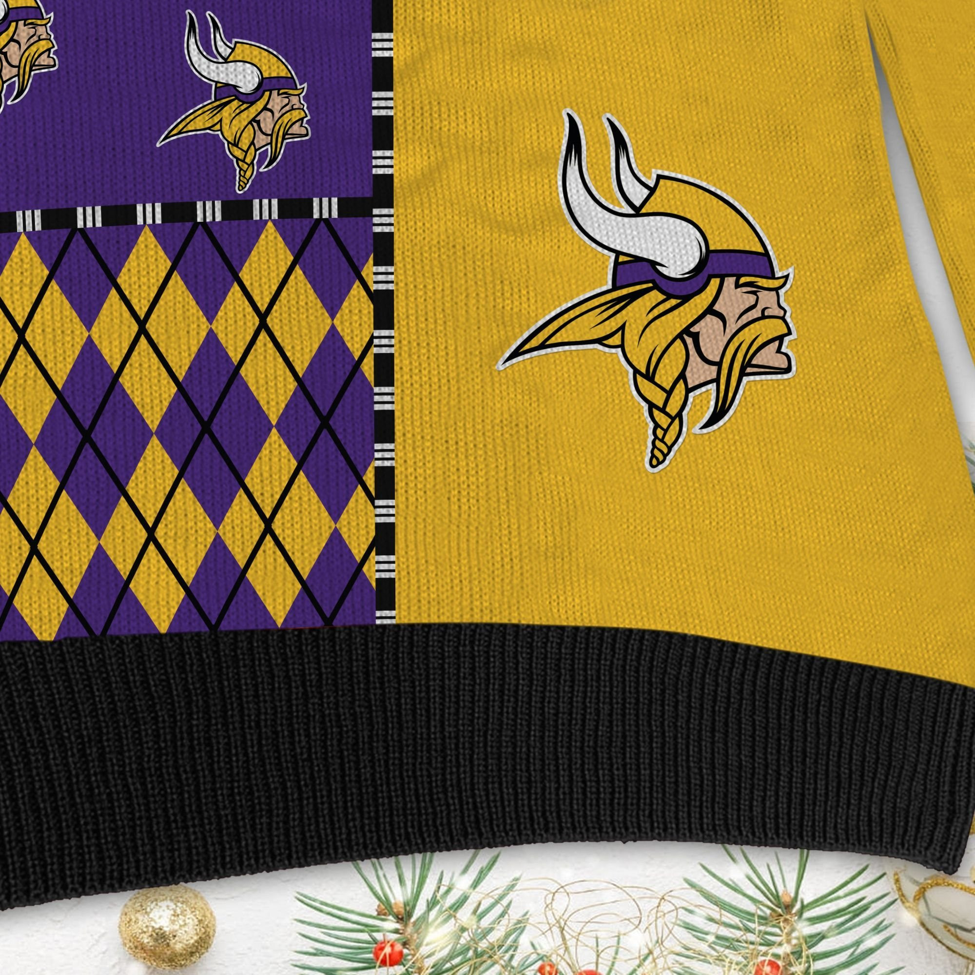 Minnesota Vikings Ugly Christmas Sweater - Image 5