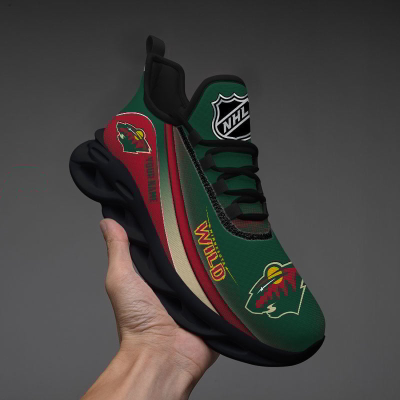 Minnesota Wild Max Soul Shoes Sneakers for Men And Women – NHL Hockey Fan Shoes, Team Sneakers - Image 3