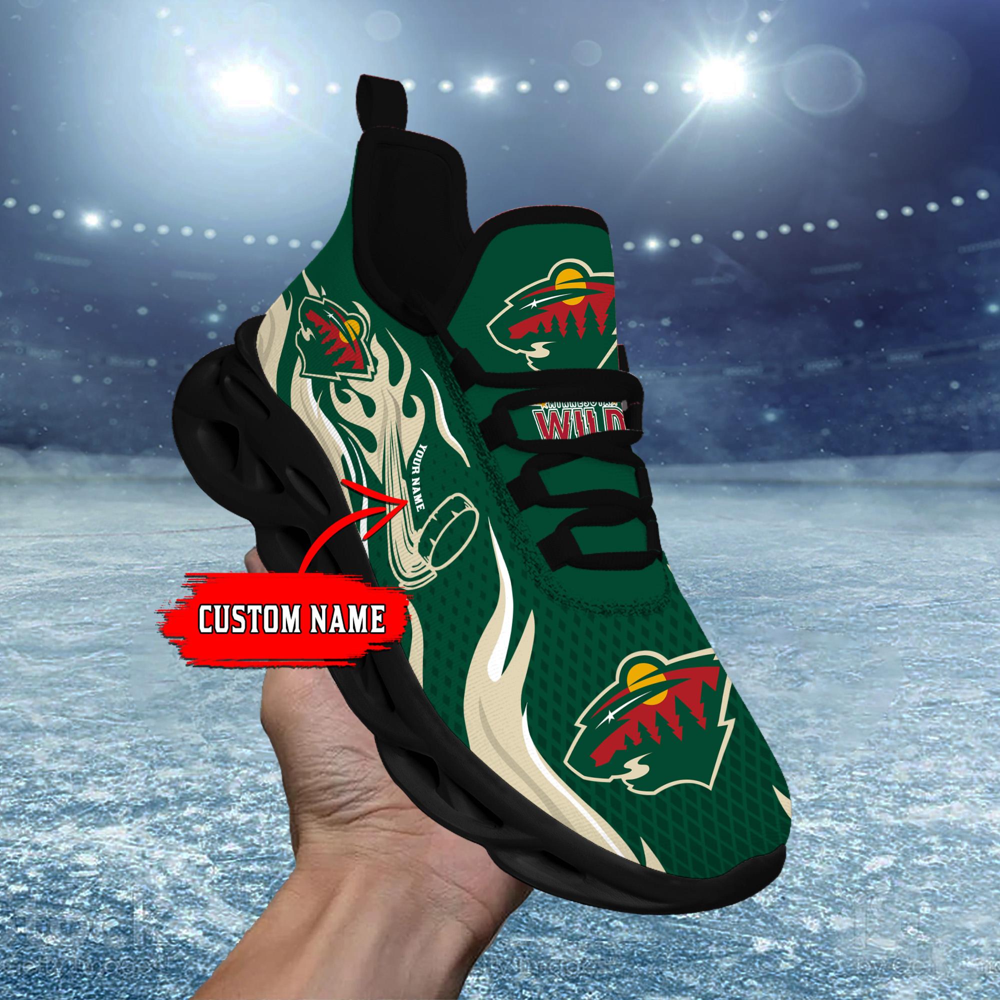 Minnesota Wild Max Soul Shoes Sneakers for Men And Women – NHL Hockey Fan Shoes, Team Sneakers - Image 5