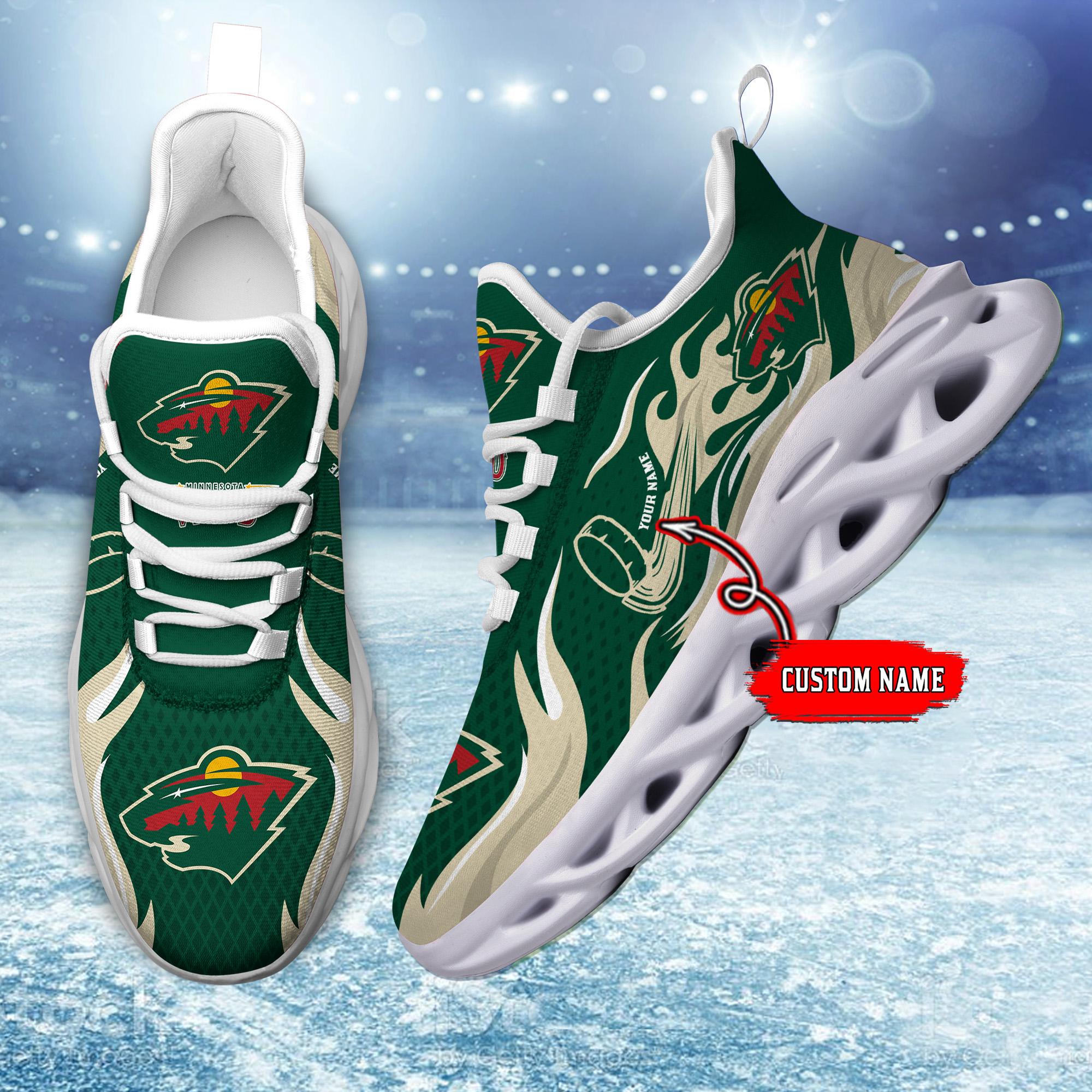 Minnesota Wild Max Soul Shoes Sneakers for Men And Women – NHL Hockey Fan Shoes, Team Sneakers