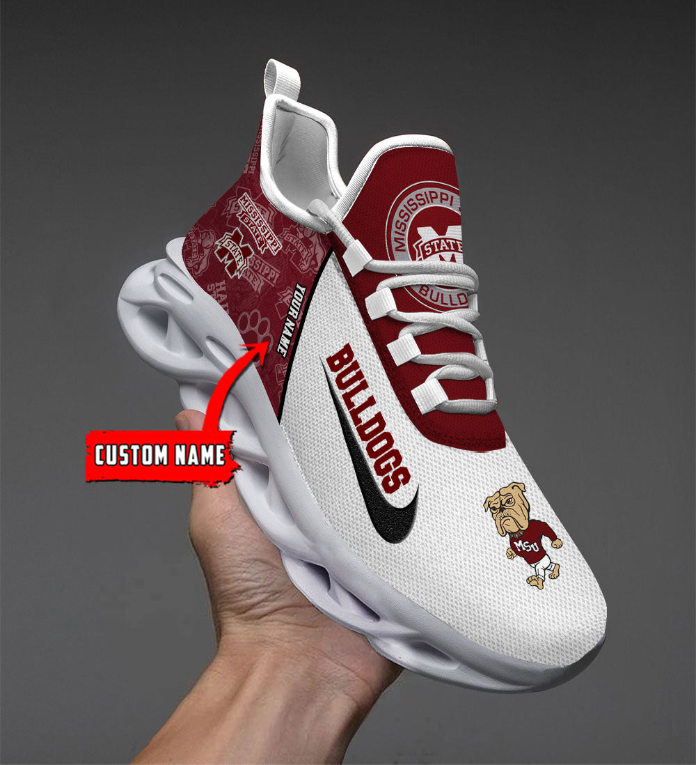 Mississippi State Bulldogs Max Soul Shoes Sneakers for Men And Women – NCAA Fan Shoes, Team Sneakers