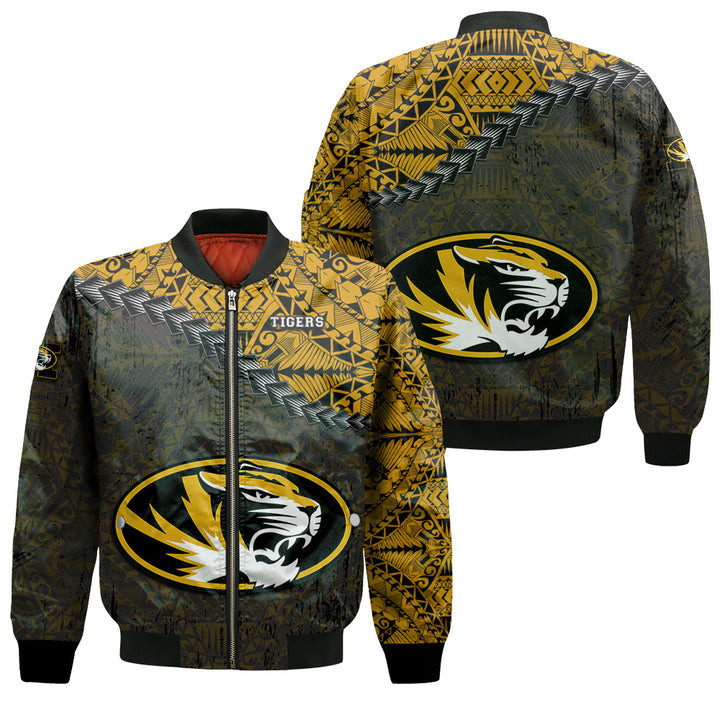 Missouri Tigers Gold Black Bomber Jacket | NCAA College Team Jacket for Men & Women | Sports Fan Gift - Image 3