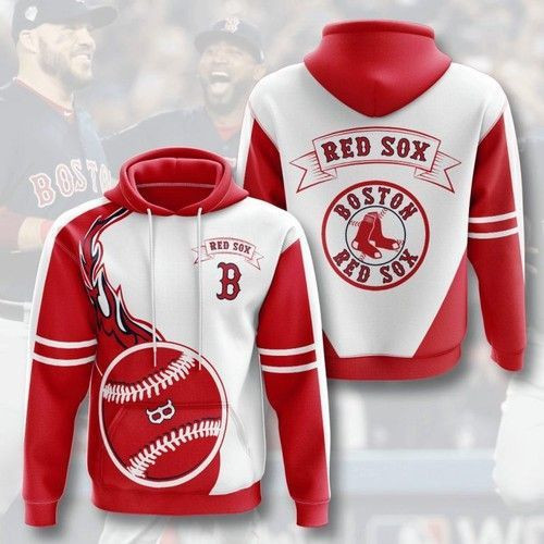 MLB Boston Red Sox 3D All Over Print Hoodie & Zip Hoodie