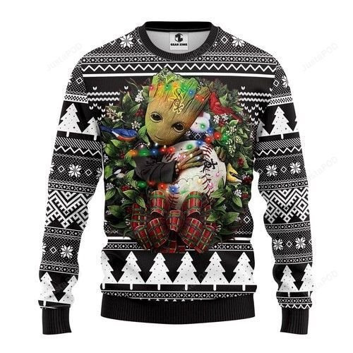 Mlb Chicago White Sox Groot Hug Ugly Christmas Sweater, Perfect Holiday Gift