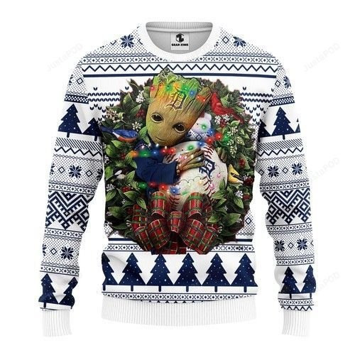 Mlb Detroit Tigers Groot Hug Ugly Christmas Sweater,