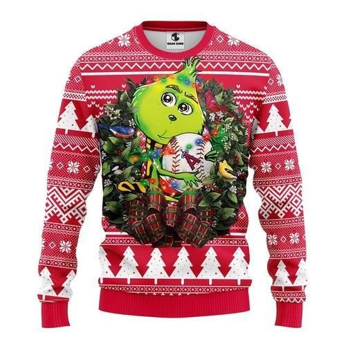 Mlb Los Angeles Angels Grinch Hug Ugly Christmas Sweater,