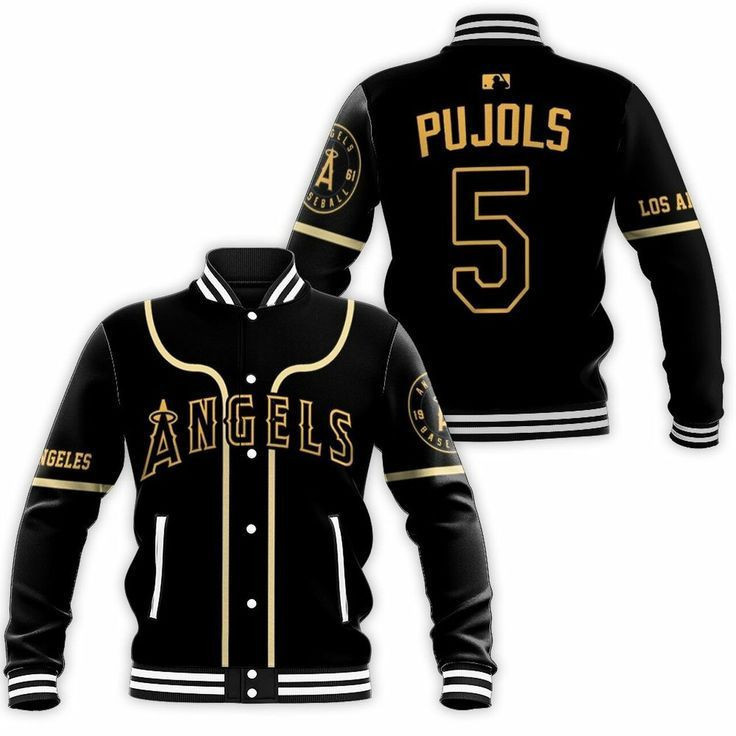 MLB Los Angeles Angels Personalized Name Number Baseball Jacket for Men & Women | MLB Team Fan Gift