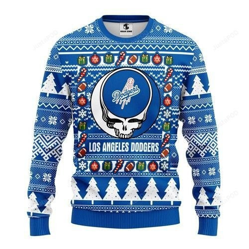 Mlb Los Angeles Dodgers Grateful Dead Ugly Christmas Sweater