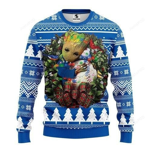 Mlb Los Angeles Dodgers Groot Hug Ugly Christmas Sweater,