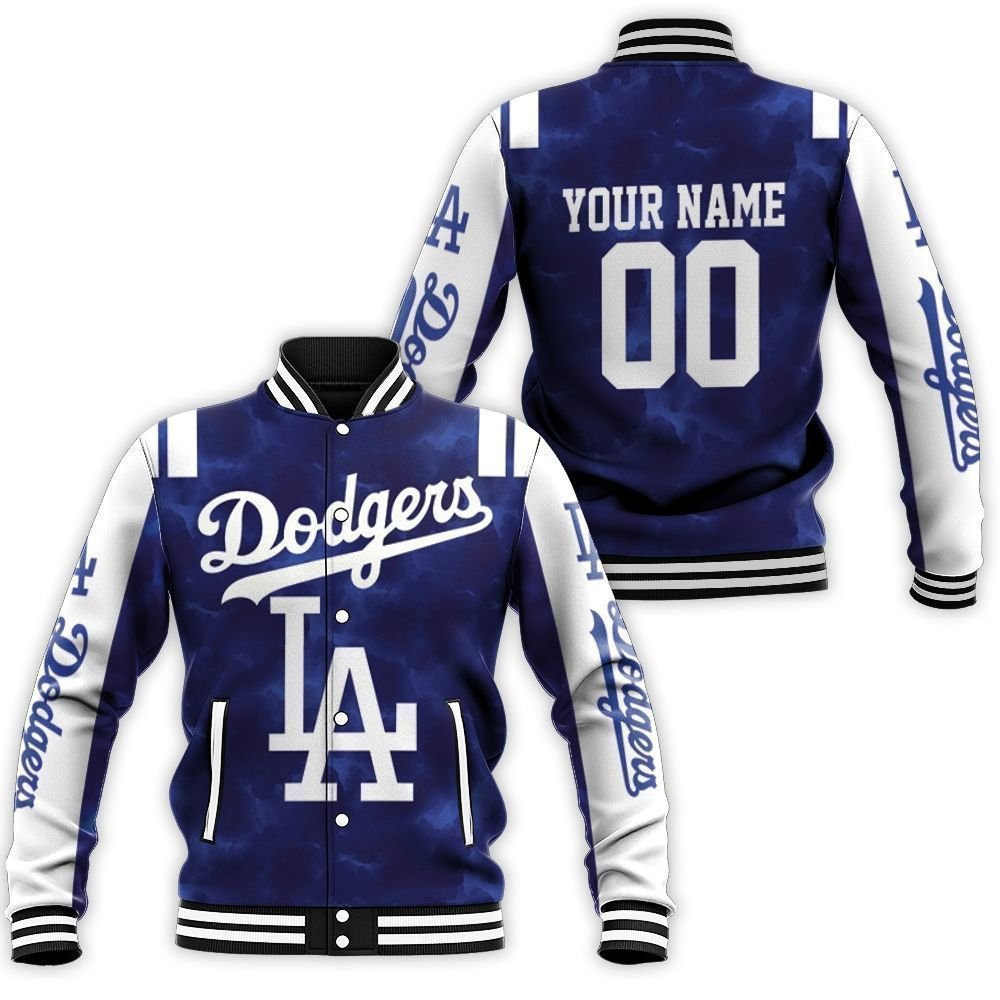 MLB Los Angeles Dodgers Personalized Name Number Baseball Jacket V3 Varsity Baseball Jacket for Men & Women | MLB Fan Gift