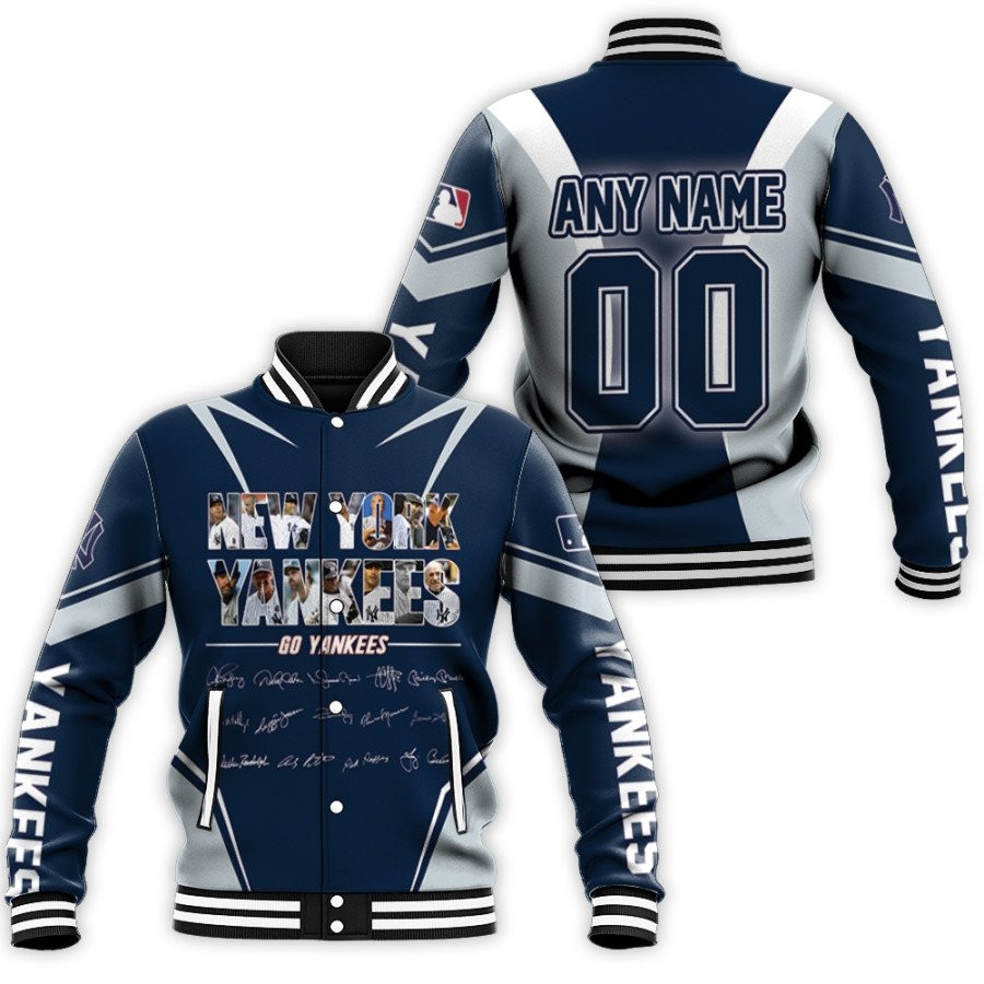 MLB New York Yankees Personalized Name Number Baseball Jacket for Men & Women | MLB Team Fan Gift