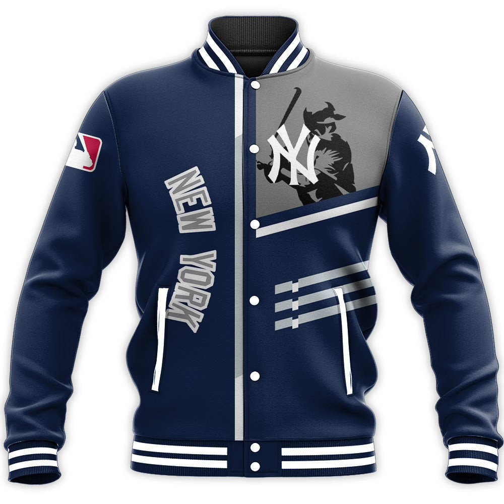 MLB New York Yankees Personalized Name Number Baseball Jacket V3 Varsity Baseball Jacket for Men & Women | MLB Fan Gift