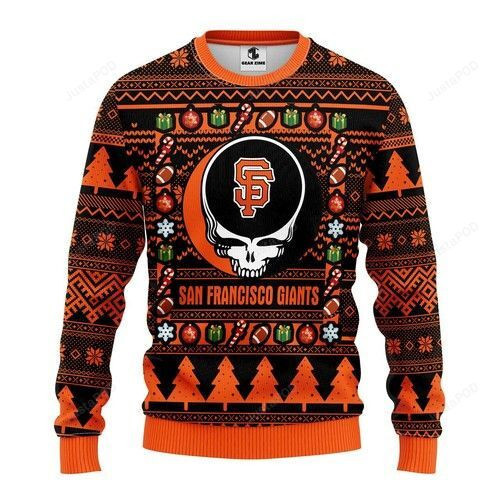 Mlb San Francisco Giants Grateful Dead Ugly Christmas Sweater, Perfect Holiday Gift