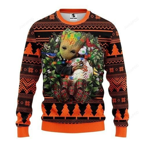Mlb San Francisco Giants Groot Hug Ugly Christmas Sweater,