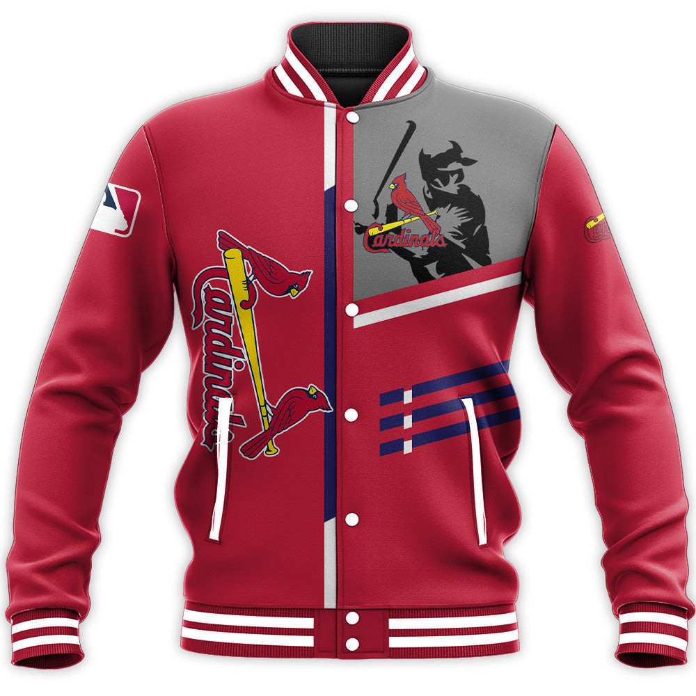 MLB St. Louis Cardinals Personalized Name Number Red Baseball Jacket Varsity Baseball Jacket for Men & Women | MLB Fan Gift