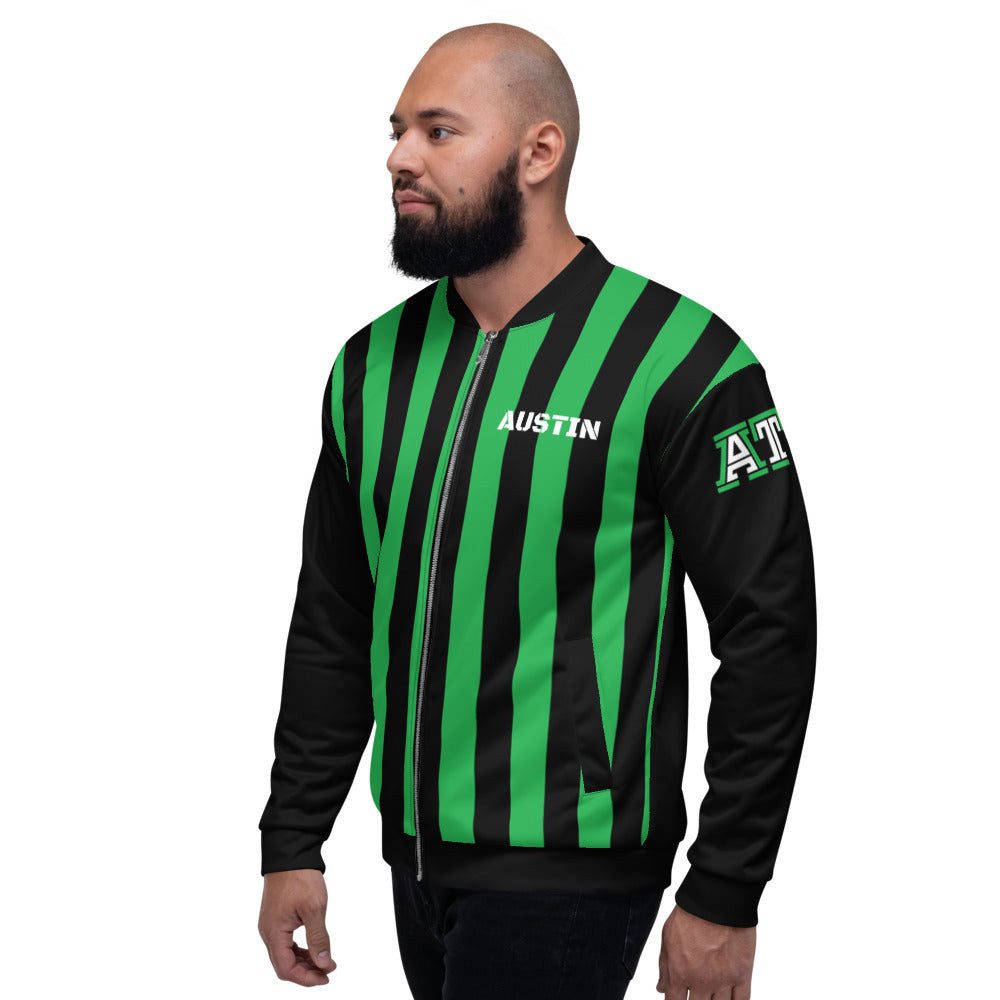 Mls Austin FC Black Green Bomber Jacket | Streetwear Jacket for Men & Women | Fan Gift - Image 3