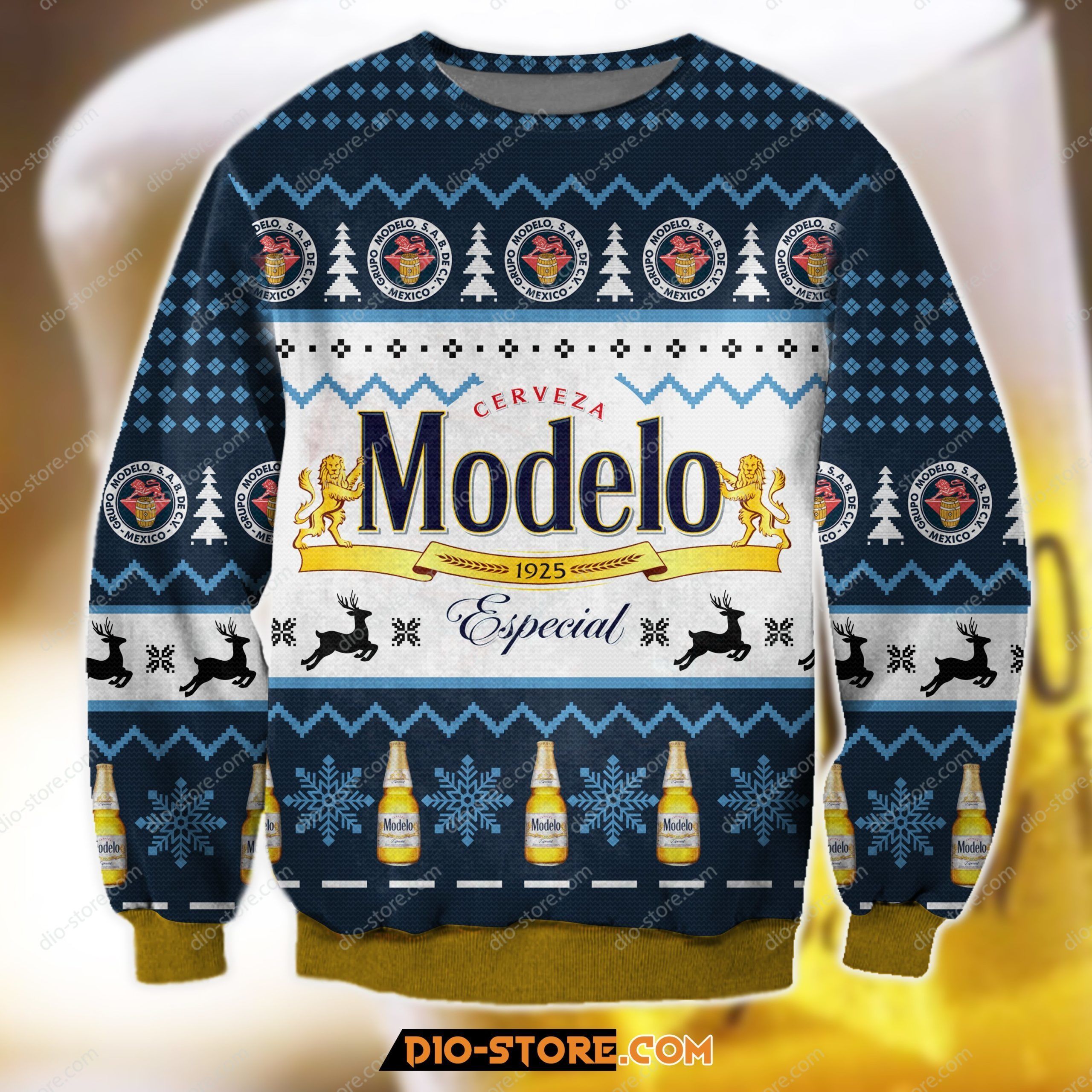 Modelo Especial Knitting Pattern 3D All Over Print Ugly Christmas Sweater