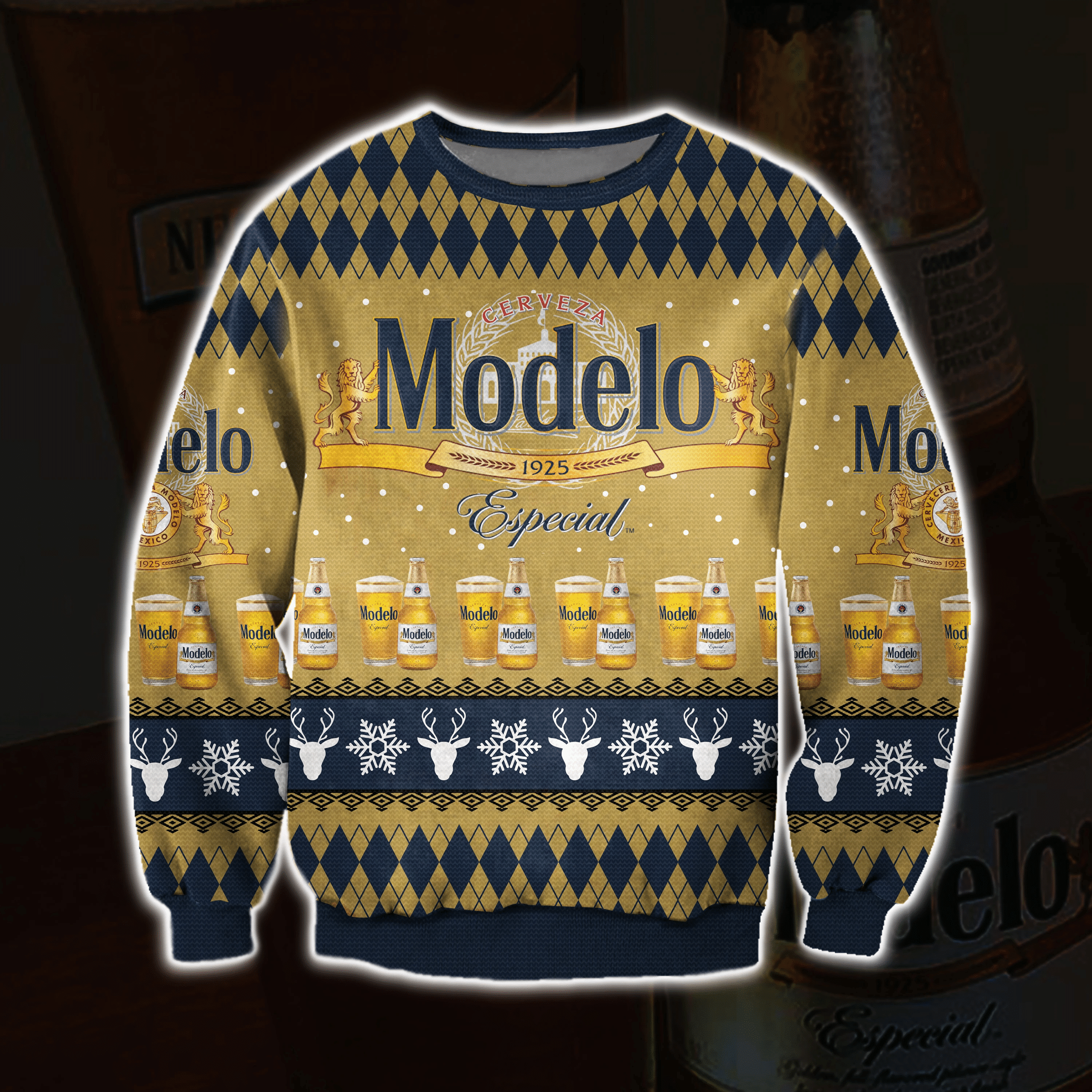 Modelo Especial Knitting Pattern 3D Print Ugly Christmas Sweater