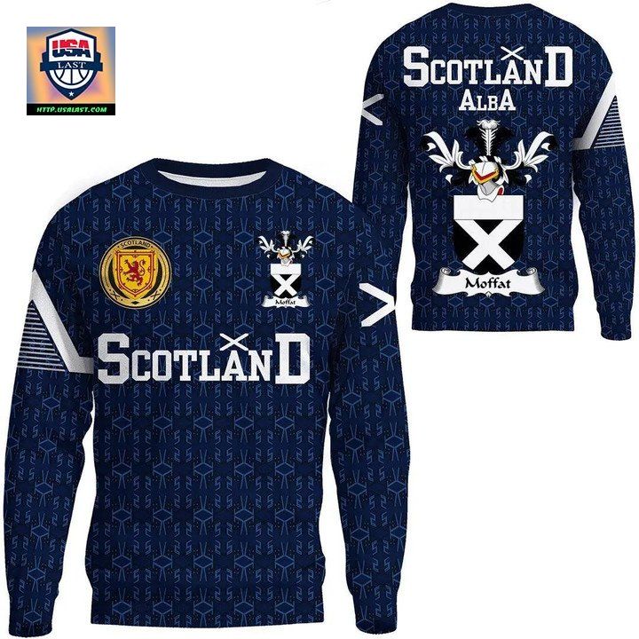 Moffat Family Crest Sweater Scottish Home 1991 Style 
