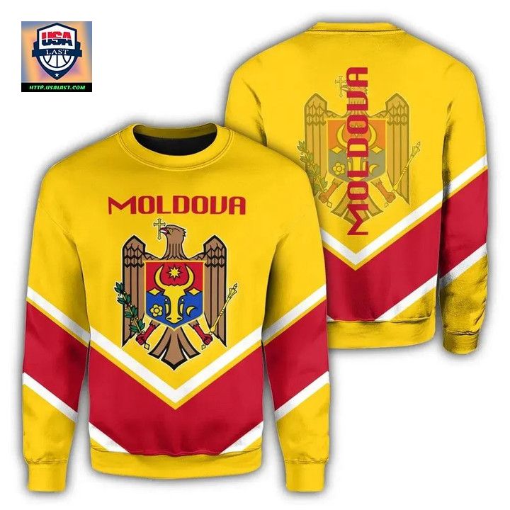 Moldova Coat Of Arms Sweater Lucian Style J5W