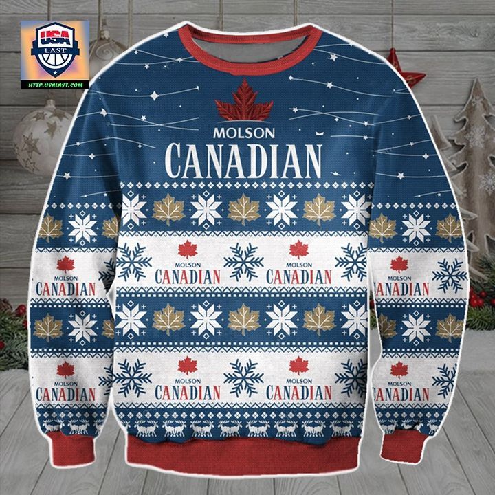 Molson Canadian Beer Ugly Christmas Sweater