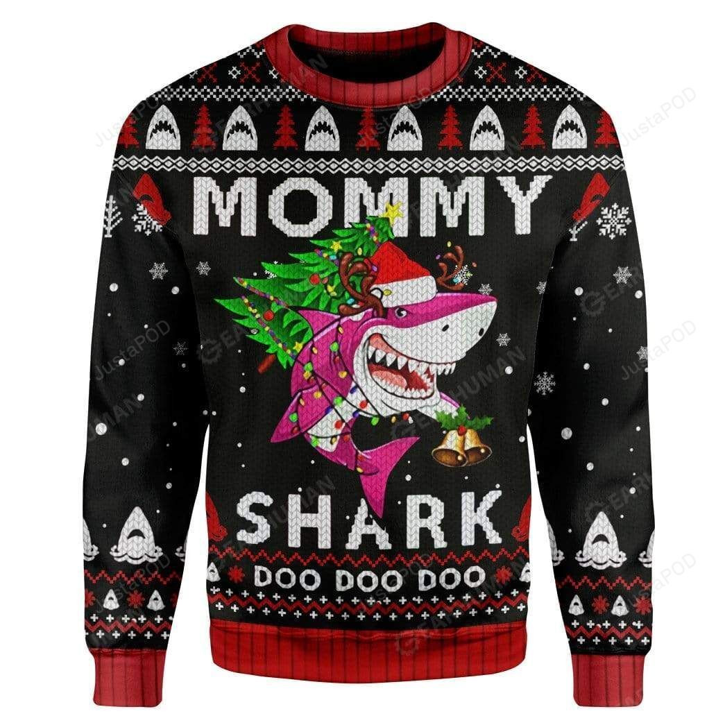 Mommy Shark Ugly Christmas Sweater,
