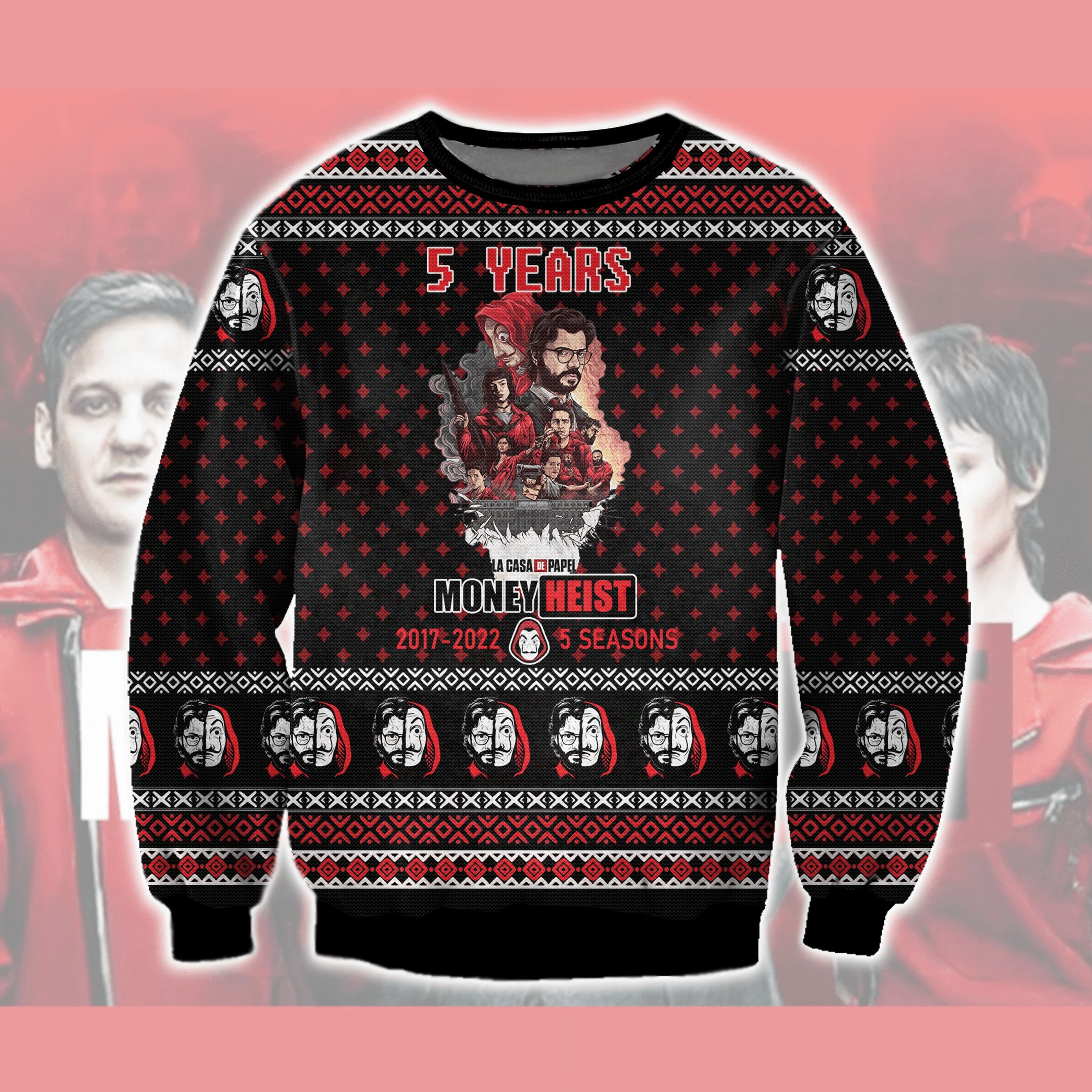 Money Heist Ugly Christmas Sweater