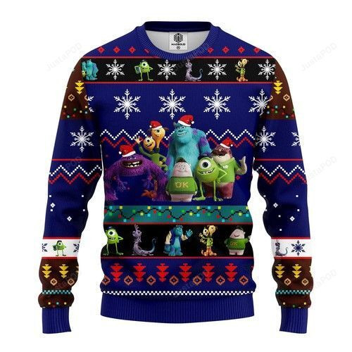 Monsters University Christmas For Disney Lovers Ugly Christmas Sweater, Perfect Holiday Gift