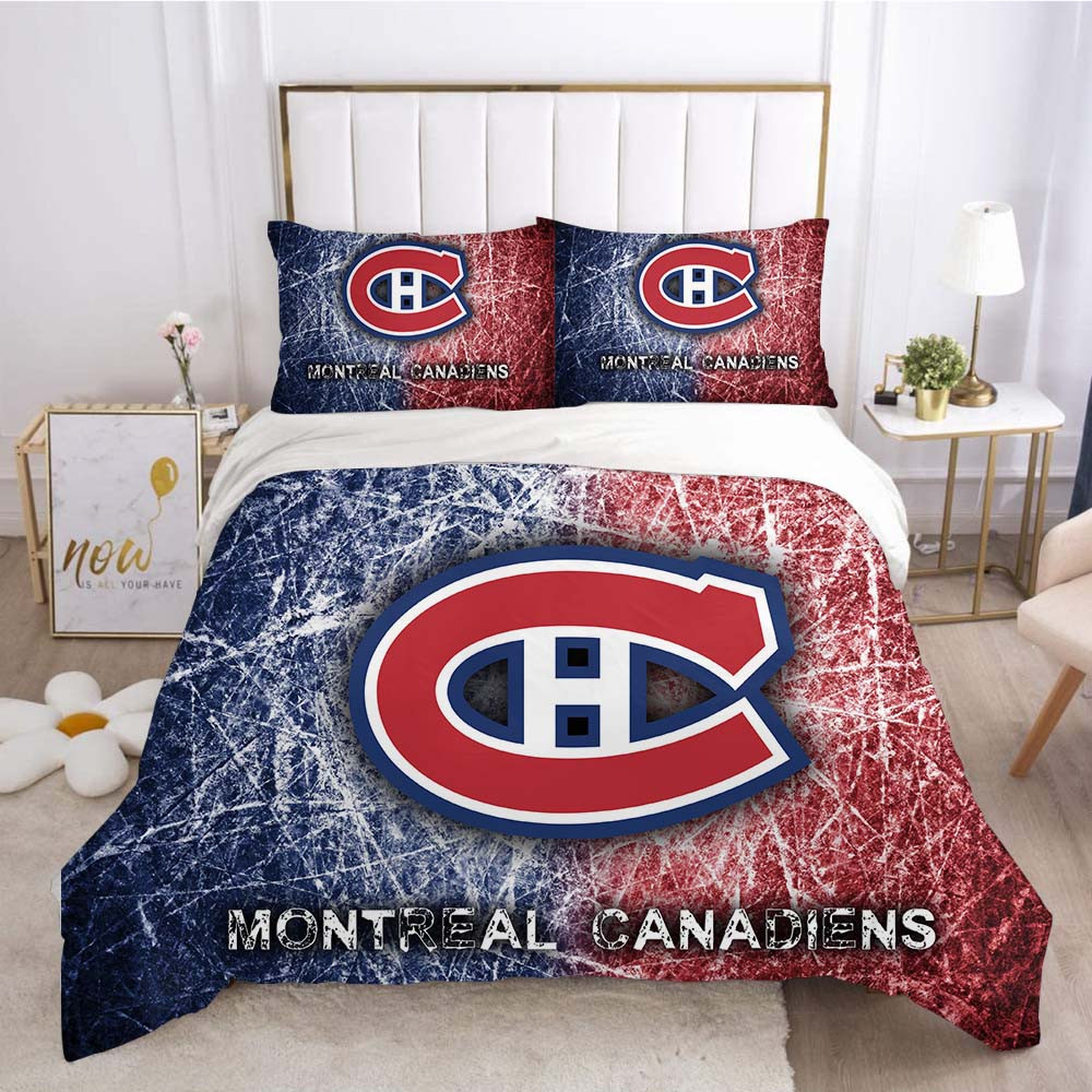 Montreal Canadiens Hockey League 3D Printed Duvet Cover Quilt Cover Pillowcase Bedding Set Bed Linen Home Bedroom Decor