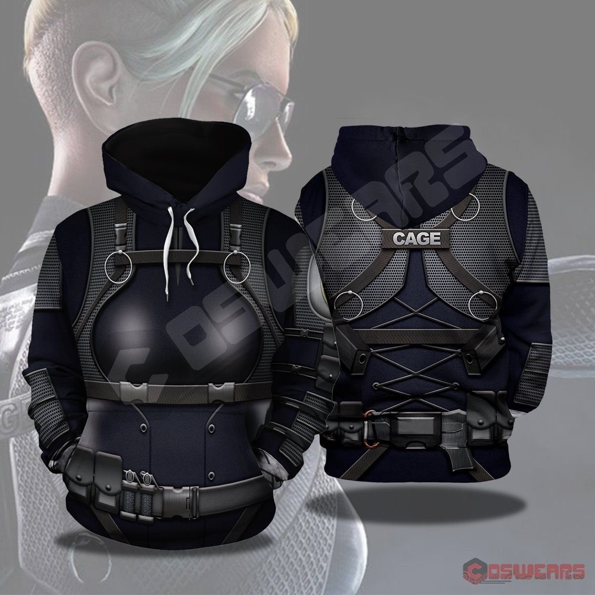 Mortal Kombat Cassie Cage 3D All Over Print Hoodie & Zip Hoodie