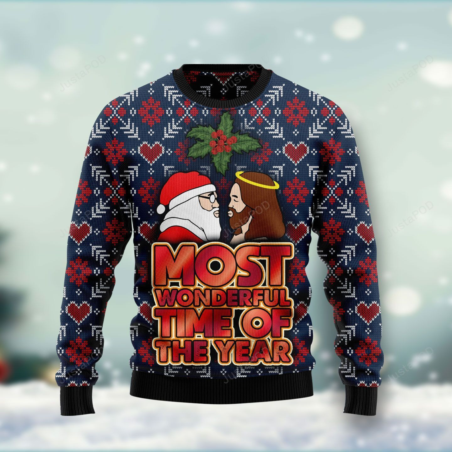 Most Wonderful Time Of The Year Ugly Christmas Sweater, Perfect Holiday Gift