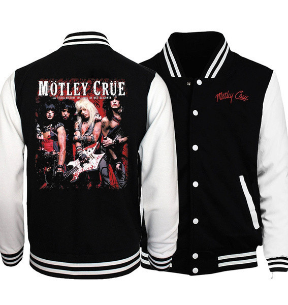 Motley Crue Fashion Baseball Jacket for Men & Women | Music Fan Gift