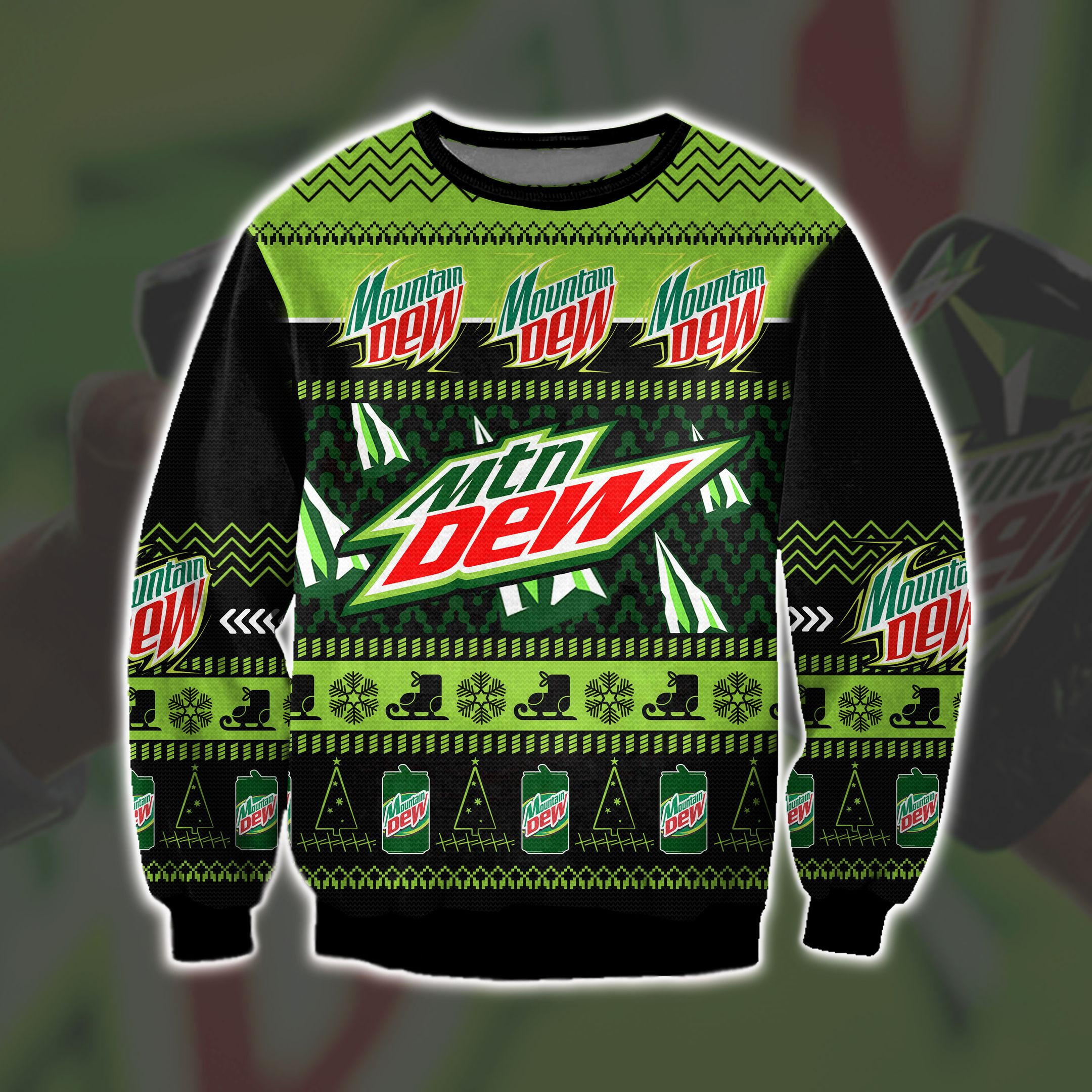 Mountain Drew 3D All Over Print Ugly Christmas Sweater