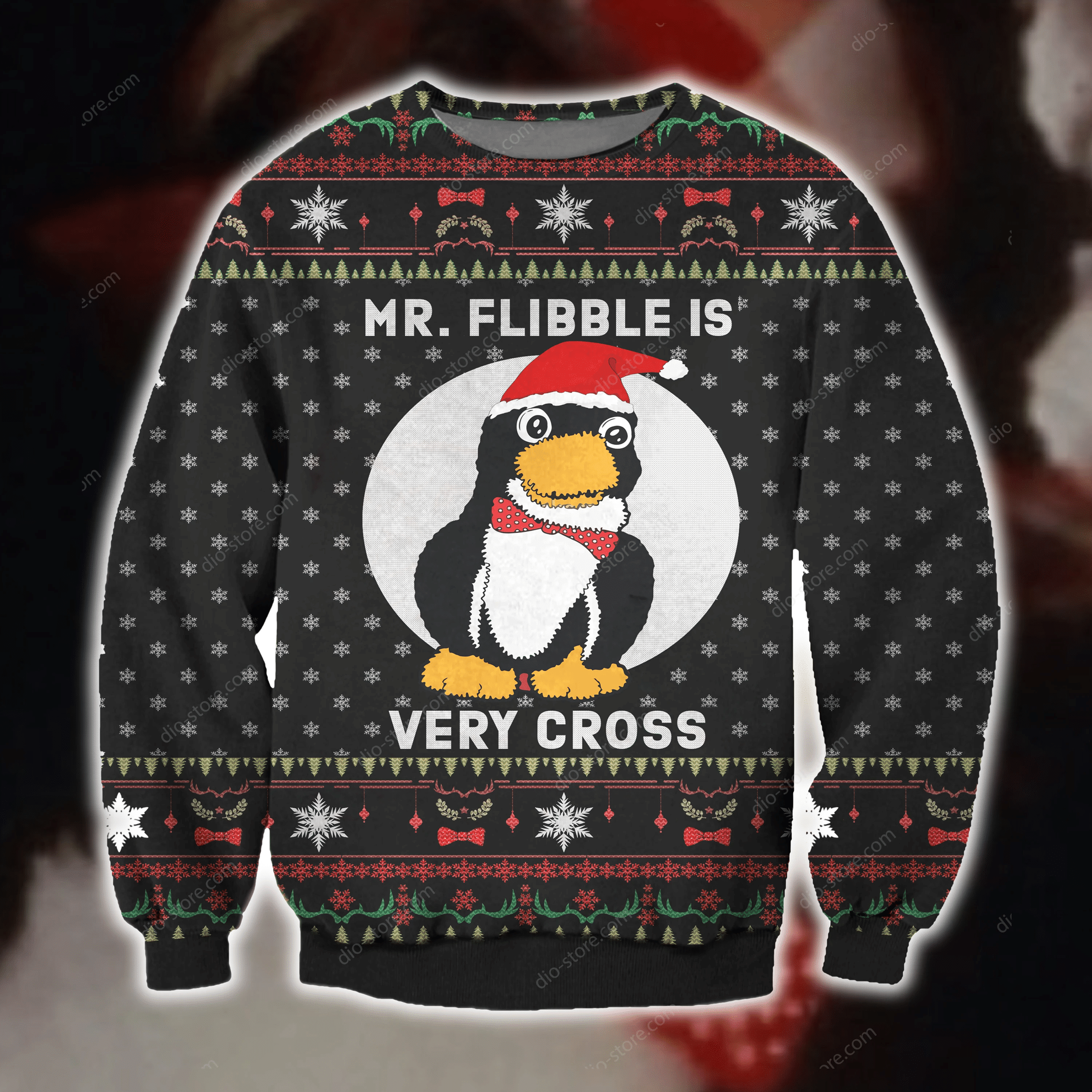 Mr. Flibble Knitting Pattern 3D Print Ugly Christmas Sweater