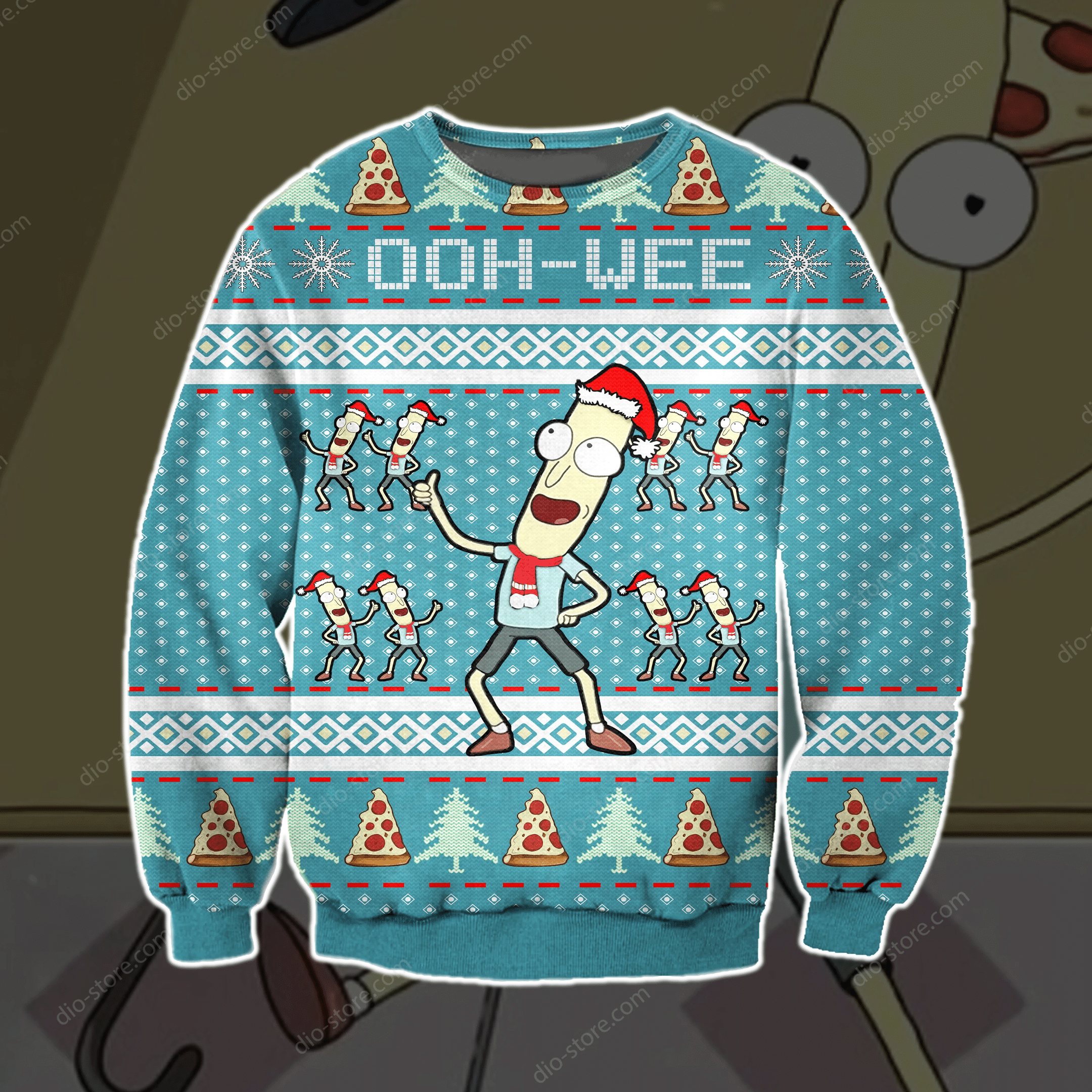 Mr. Poopy Butthole Knitting Pattern 3D Print Ugly Christmas Sweater