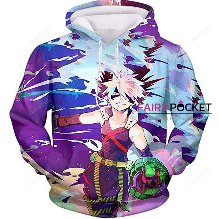 My Hero Academia Bakugou Katsuki 3D All Over Print Hoodie & Zip Hoodie