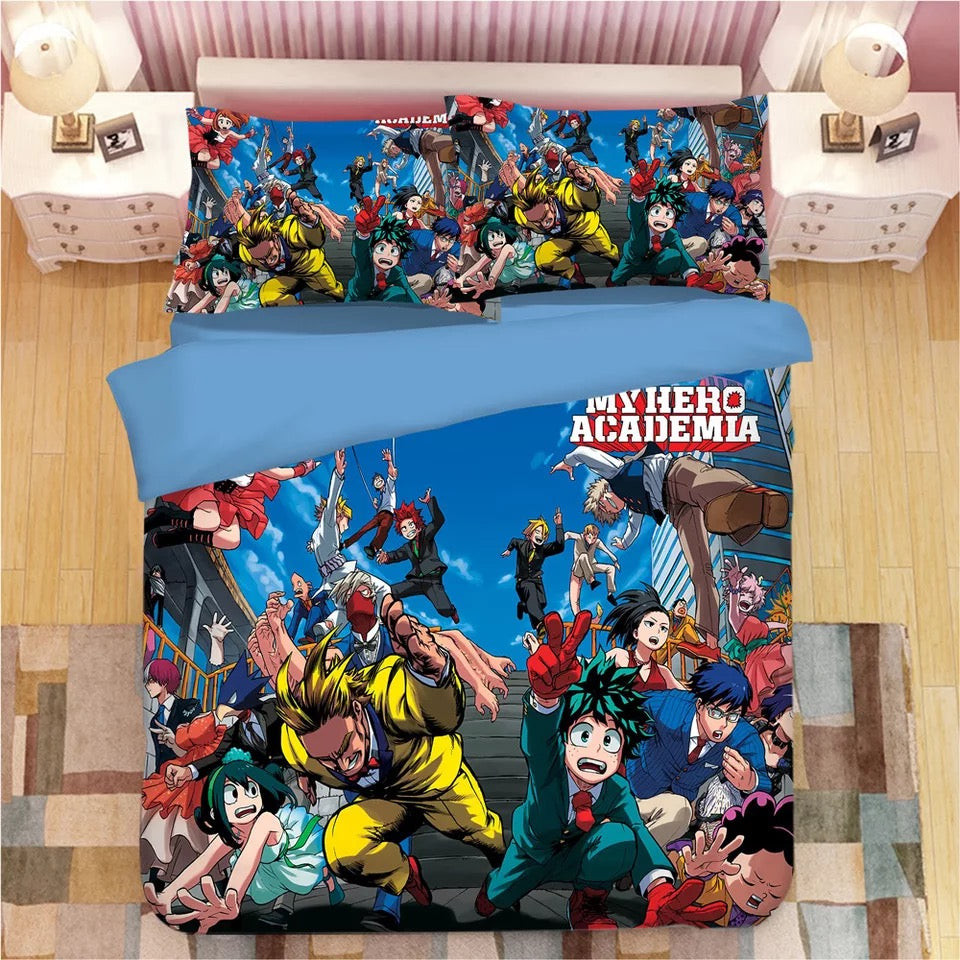 My Hero Academia Deku Midoriya Izuku Duvet Cover Quilt Cover Pillowcase Bedding Set Bed Linen Home Bedroom Decor